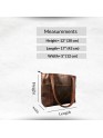 Madosh Genuine Leather Brown Tote Bag Messenger Bag Ladies Purse Crossbody Shoulder Satchel Handbag